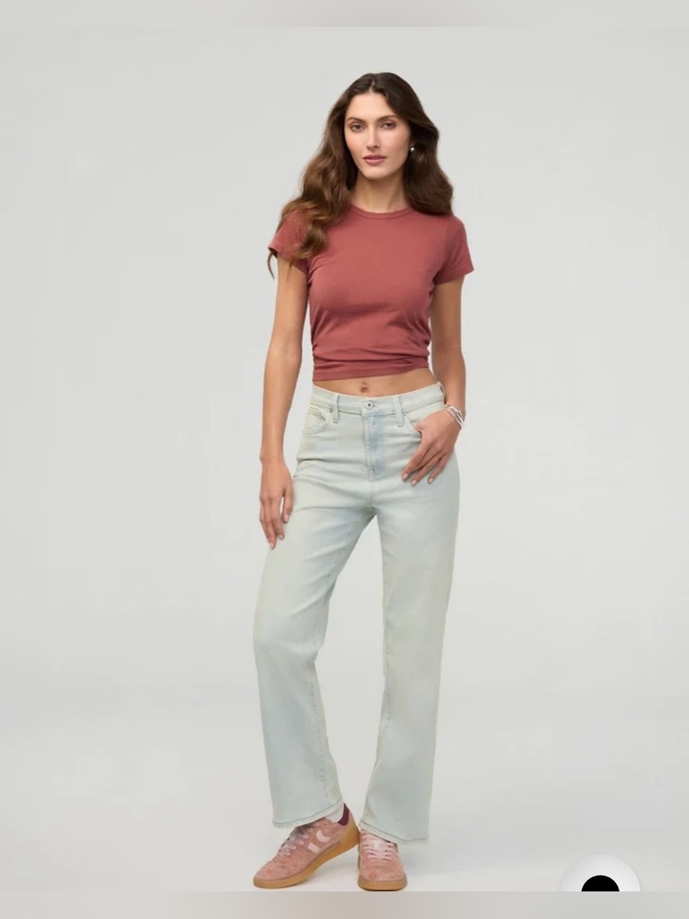 Duer Performance Denim+ High Rise Straight - Moonstone size 29